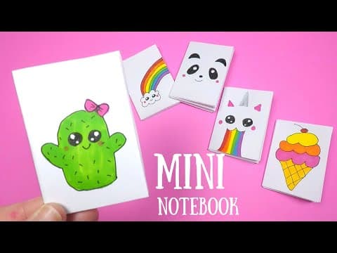 DIY Mini Notebook | Back to School | One Sheet No Glue Notebook