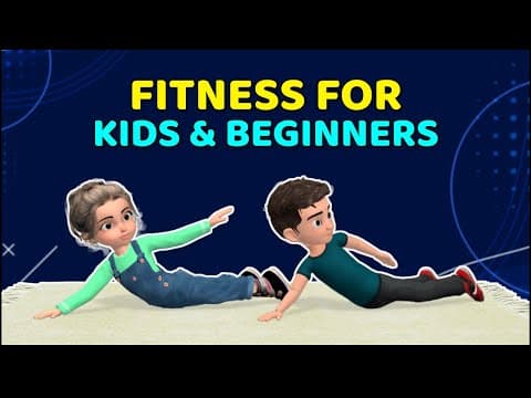 25 MIN FUN FITNESS WORKOUT FOR BEGINNERS AND CHILDREN: KIDS EXERCISE AT HOME