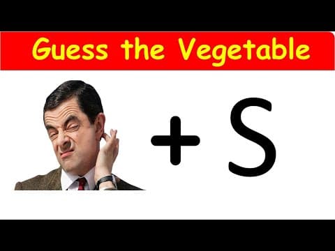 Guess the vegetable name by pictures | vegetable puzzles | vegetable name by emojis