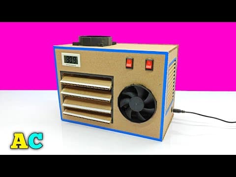 घर पर बनाए सस्ता और ठंडा Air Conditioner || How To Make Mini AC At Home || DIY Cardboard Air Cooler