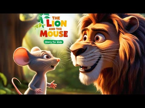 The Lion and the Mouse 🦁🐭 | English Moral Stories | Bedtime Stories