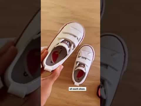 Simple hack to help your child put on their shoes independently
