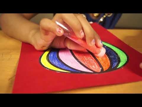 Parachute drawing and painting for kids