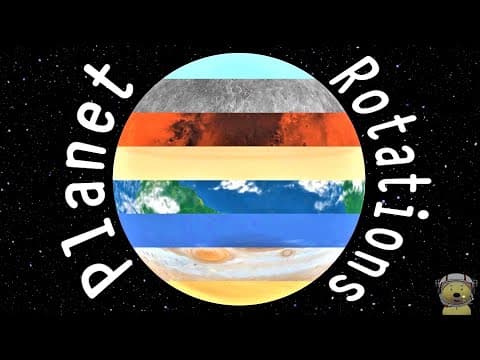 Rotation of the Planets | Kids Planet Video