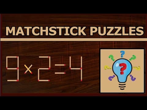 Matchstick Puzzle #49 | Matchstick Logic Puzzles |Matchstick Puzzles with Answers| Matchstick Tricks