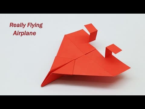 How To Make a Paper Plane That Can Fly - Really Flying Airplane