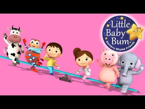 See Saw Margey Daw | Nursery Rhymes for Babies by LittleBabyBum - ABCs and 123s