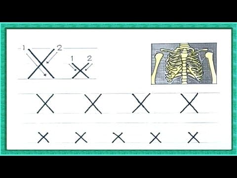 Tracing - tracing letter x - practice writing letter x - tracing letters for kids