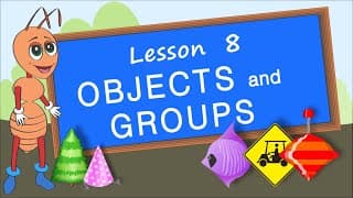 Objects and Groups. Lesson 8. Sorting and grouping objects. Educational video for children
