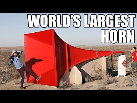 Shattering glass with the World’s Largest Horn