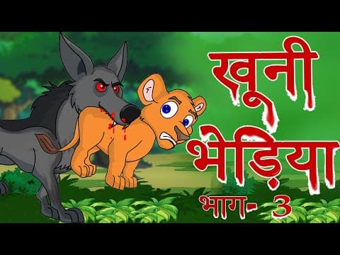 खूनी भेड़िया भाग–3 | ​MahaCartoon TV | Hindi Kahaniya | Hindi Moral Story | Panchtantra Kahaniya