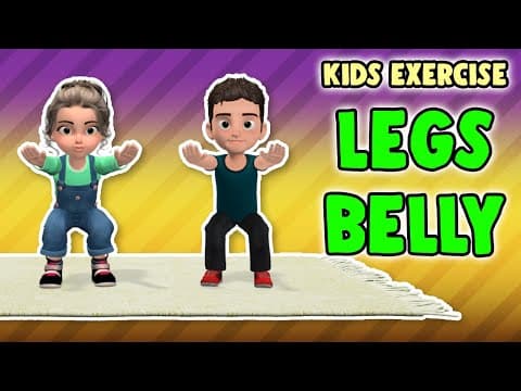 Legs and belly - kids exercise at home