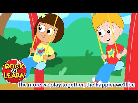 The More We Get Together | With Lyrics | Rock 'N Learn