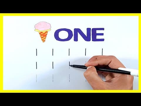 Tracing - how to write numbers - how to write 1 - tracing numbers worksheets