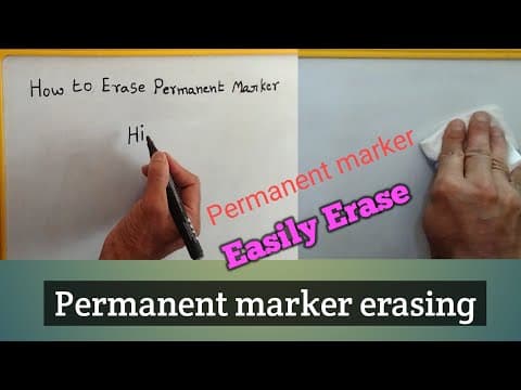 How To Erase Permanent Marker From Whiteboard | How To Remove Permanent Marker From Whiteboard