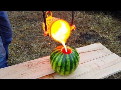 Experiment Lava vs Watermelon