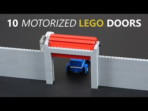 Building 10 motorized LEGO doors