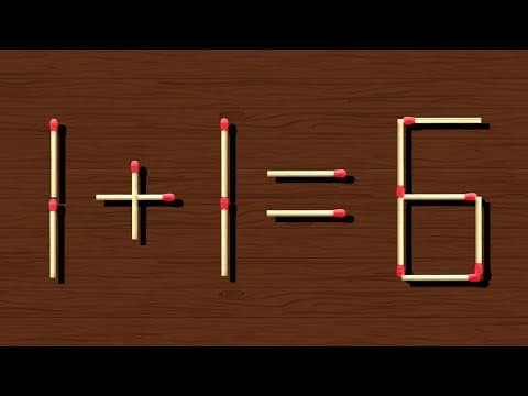 Fix the Equation by rearranging the matchstick