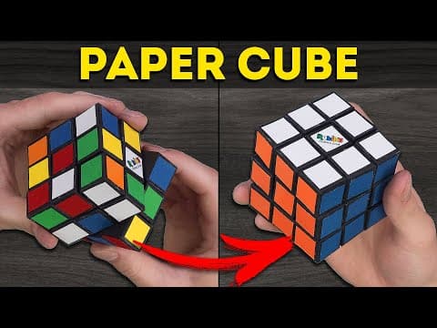 Can I solve the Rubik`s cube out of paper?