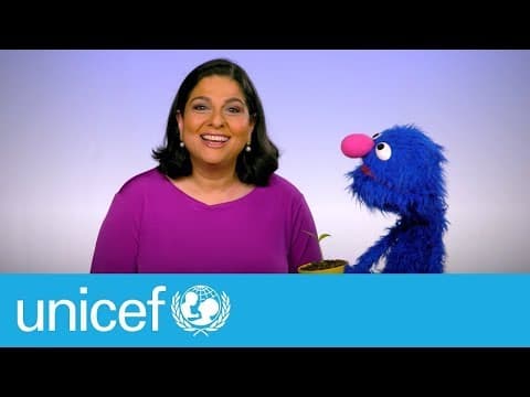 Master class with a cute, furry little monster and Dr Pia Britto I UNICEF