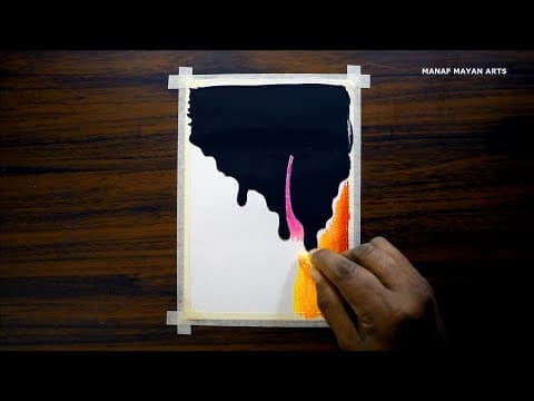 Sky Coloring Magic / Oil Pastels drawing / #201