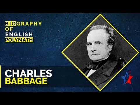 Charles babbage biography - father of computer