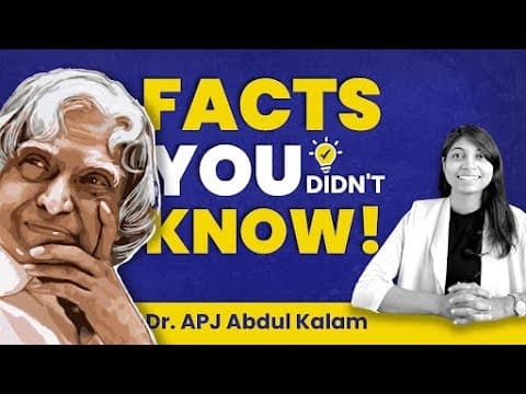 Interesting facts about Dr. APJ Abdul Kalam