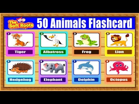 Animals names and sounds - kids learning animals - learn animals name