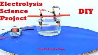 Electrolysis of water science project using Pencil | Chemistry Science Fair Project