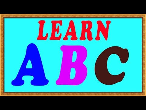 Kids learning videos - learn alphabets for kids - learn abc for preschool