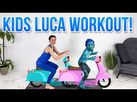 Luca Movie KIDS WORKOUT - Workout with LUCA! (Kids Exercise Video)