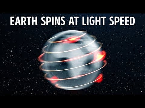 What if the Earth spins at light speed?