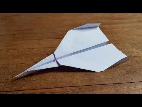 How to fold a paper airplane that flies far.