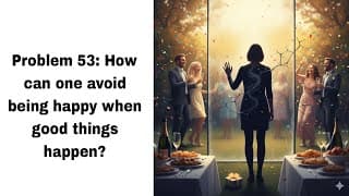 Problem 53: How can one avoid being happy when good things happen?(@BhagavadGita_problemstosolutio‬ )