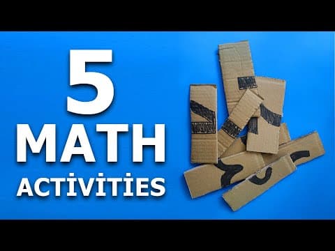 Math activities for 4 year old learning activities