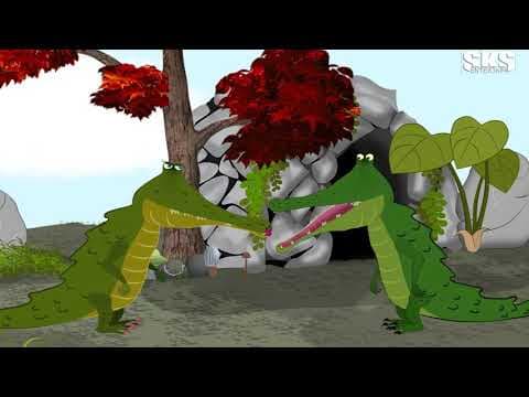 False Tears Of Crocodile | Hindi Cartoon Video | Dadi Maa Ki Kahaniya