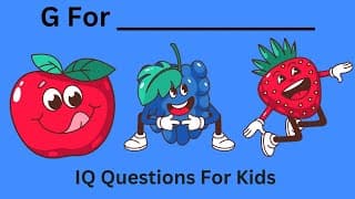 IQ Questions For Kids With Answers Part 12