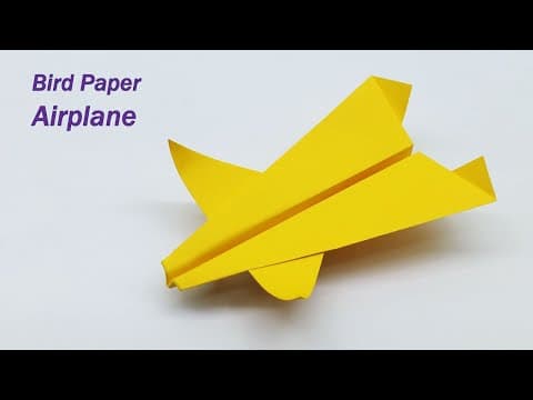 How To Make a Paper Bird Airplane  Paper Airplane Like Bird