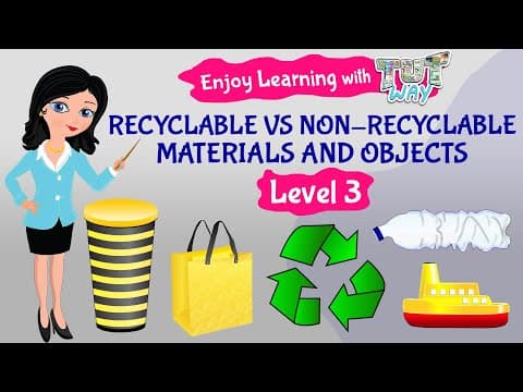 Recyclable vs non-recyclable Materials and Objects | Science