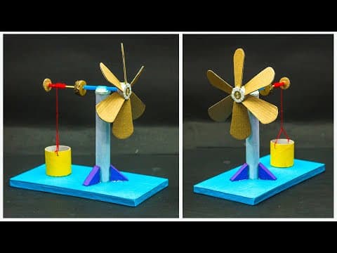 Wind Turbine Working Model | School Projects