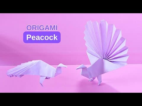 How to make Origami Peacock