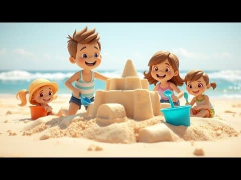 Beach Games song for Kids | Nursery Rhymes