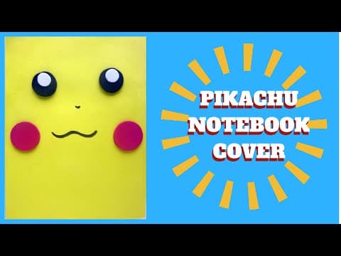 Back to School - Pikachu Book Cover - Pokemon Crafts