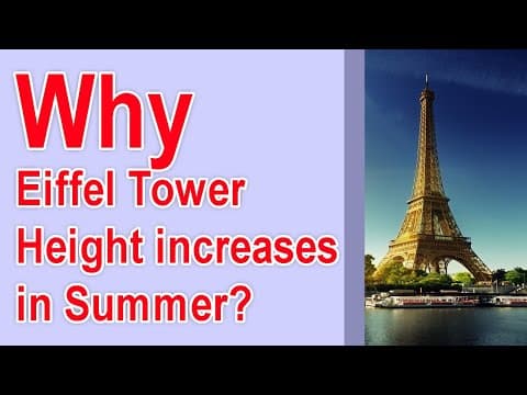 Why eiffel tower height increases in summer?