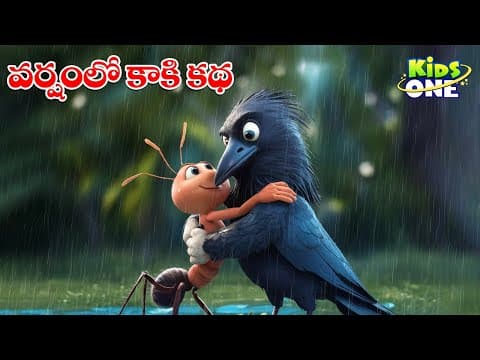 వర్షంలో కాకి కథ 🐜 Panchatantra Kathalu 🐜 Telugu Stories 🐜 Fairy Tales 🐜Moral Stories