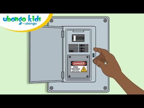 How Does A Circuit Breaker Work? | At School with Ubongo Kids | Educational Cartoons from Africa