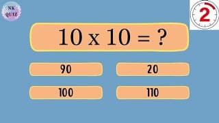 Maths Multiplication Quiz Numbers 1 to 10 | Multiply Quiz Questions | Learn to Multiply Grades 1 2 3