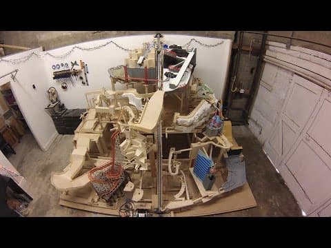 Marble Mountain, a huge themed marble machine in progress
