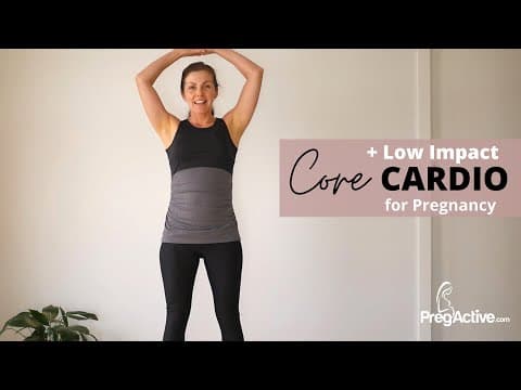 Core and cardio pregnancy workout
