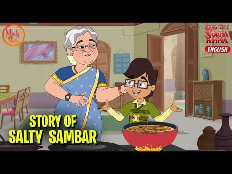 Story of Salty Sambar | English Moral Story | Story Time with Sudha Amma